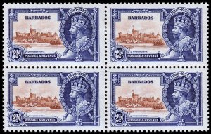 Barbados Scott 188 Block of 4 (1935) Mint LH F-VF C