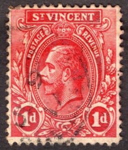 1913, Saint Vincent and The Grenadines 1p, Used, Sc 105