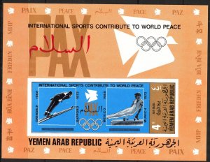 {Y089} Yemen 1971 Olympics Games S/S imperf. MNH**Mi.:Bl.153B 18,00Eur