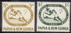 Papau New Guinea 1963 SC# 176-7 MNH-OG E170