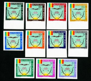 Mali Stamps # O12-22 VF NH Flags / Coats of Arms Imperforate Lot