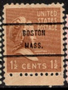 US Stamp #805x71 - Martha Washington Regular Issue 1938 w/ Precancel