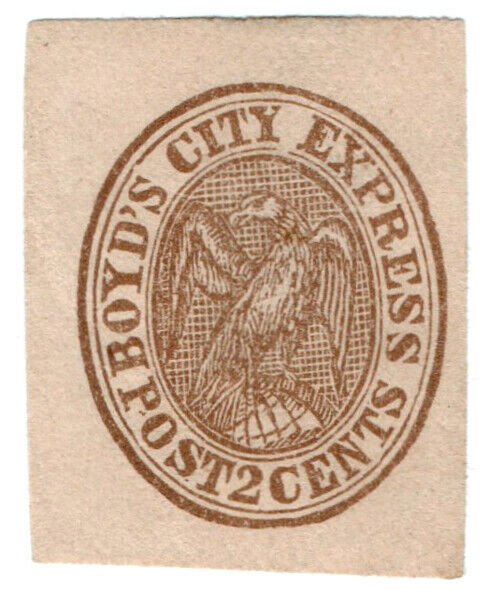 (I.B) US Local Post : Boyd's City Express 2c