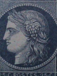 ​FRANCE-1850  SC# 6c BLUE CERES- RARE IMPERF BLOCK OF 9WITH TETE BECHE PAIR VF