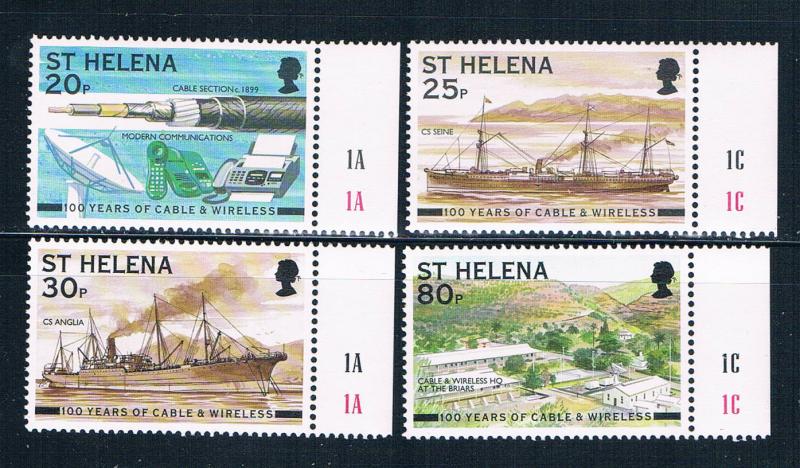 St Helena 745-48 MNH set Cable and wireless Centenary 1999 (S0952)