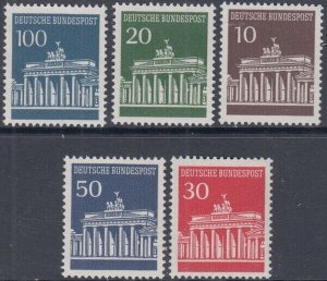 GERMANY Sc #952-6 CPL MNH SET of 5 - FAMOUS SITES and LANDMARKS