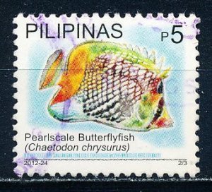 Philippines 2012 Butterflyfish Single Used