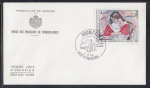 Monaco Scott 1244 FDC - Henri Matisse