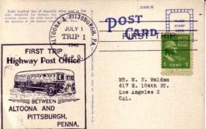 United States, Highway Post Offices, Pennsylvania