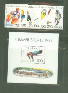 Tanzania #1018-1025 Mint (NH) Single (Complete Set) (Sports)