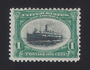 US #294 1901 Green & Black Mint OG LH F-VF Scv $16