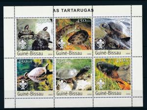 [25985] Guinea Bissau 2003 Marine Life Turtles MNH