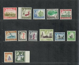 Rhodesia + Nyasaland Sc#158//170 M/LH/VF, Missing 164a + 171, Cv. $65.30