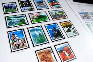 COLOR PRINTED JAPAN PREFECTURES [FURUSATO] 1989-2007 STAMP ALBUM (77 ill.pages)