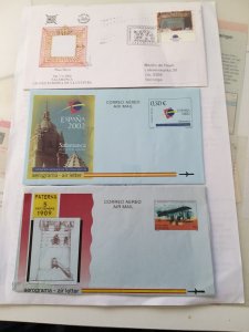 Spain 1 FDC + 2 airmail letters