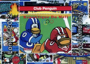 Mali 2010 Disney Club penguin-Olympics s/s Perforated mnh.vf