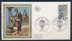 France 1978 Stamp day FDC