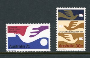 Australia 597-598 MH 1974 UPU