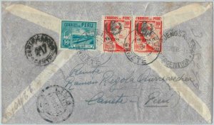 69350 - PERU - POSTAL HISTORY -  AIRMAIL COVER to ARGENTINA  1941