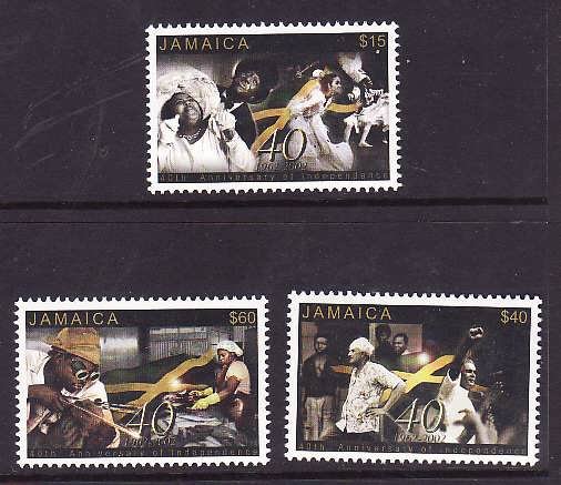 Jamaica-Sc#966-8-Unused NH set-Independence-2002-