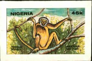 Nigeria 1984 Nigerian Wildlife - original hand-painted ar...