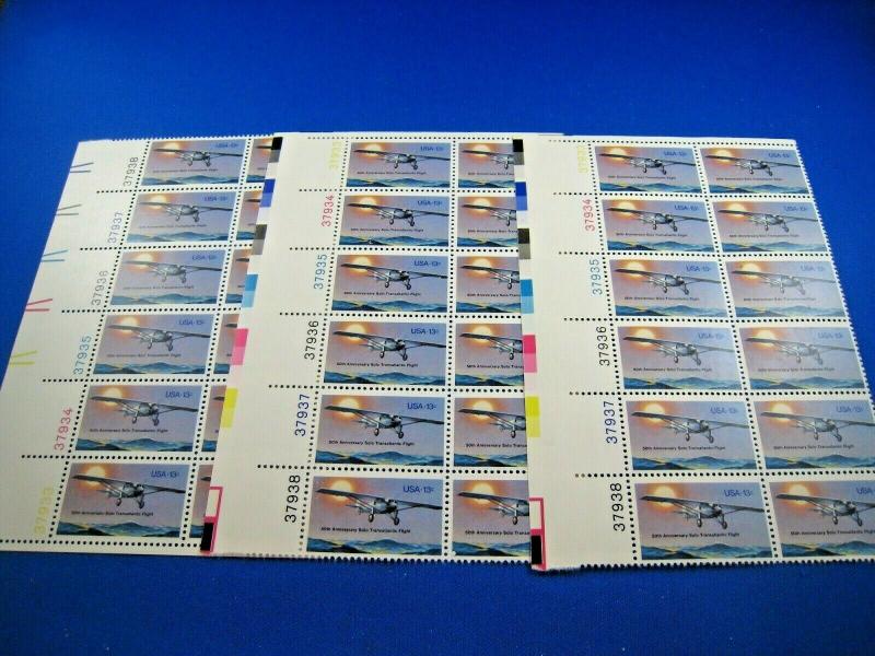 U.S. SCOTT # 1710  -  PLATE BLOCKS of 12  -  LOT OF 3     MNH