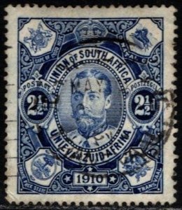 1910 South Africa Scott #- 1 2 1/2 Pence King George V Used