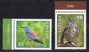 Latvia, Fauna, Birds MNH / 2010