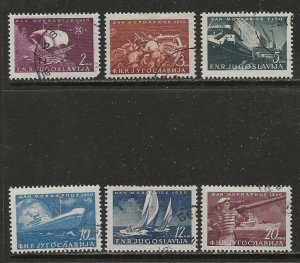 Yugoslavia Scott Cat # 317-322 Used (CTO) See Desc