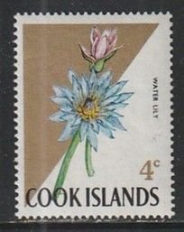 1967 Cook Islands - Sc 205 - MNH VF - 1 single - Water Lily