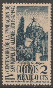 MEXICO 781, 2¢ San Miguel de Allende 400th Anniv Used. F-VF. (1007)