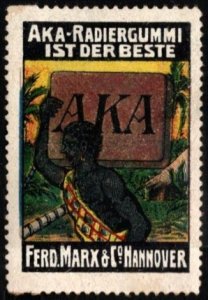 Vintage Germany Poster Stamp Aka Eraser Is The Best Ferdinand Marx Hannover