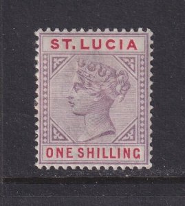 St. Lucia, Scott 37 (SG 50), MLH (small marks on gum)