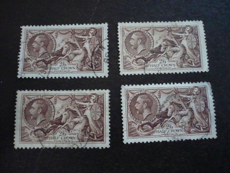 Stamps - Great Britain - Scott# 222 - Used Stamps - 4 Examples