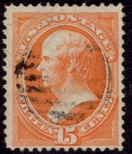 US Stamp #152 15c Bright Orange Webster USED SCV $210