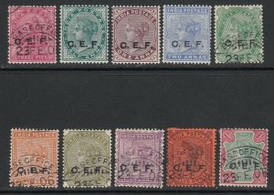 India, Sc M1-M10 (SG C1-C10), used (1/2-2a MHR)