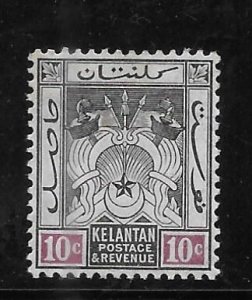 Malaya Kelantan 1911-15 Symbols of Government Sc 6 MH A1908