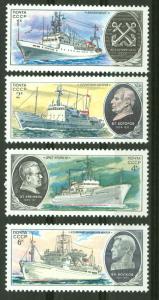 Russia # 4799-4802  Ships  (4) Mint NH