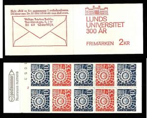 D1-Sweden-Sc#781a-unused NH booklet-Lunds University-