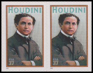 US 3651 Harry Houdini 37c horz pair MNH 2002