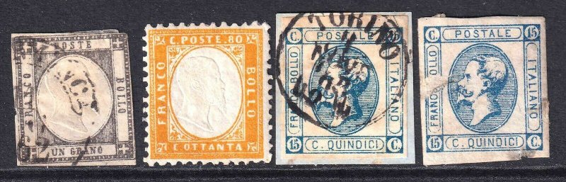 ITALY COLLECTION LOT OG H M/M USED FIRST ISSUES x4 #1 HIGH CATAOGUE VALUE $$$$$