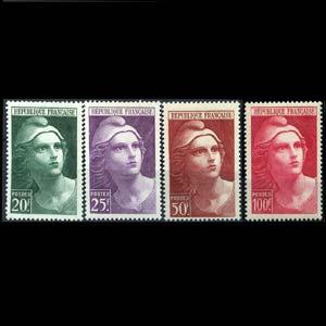 FRANCE 1945 - Scott# 553-6 Marianne Set of 4 LH