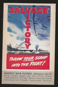 Salvage Victory: Throw Your Scrap into the Fight, World War II Poster Stamp