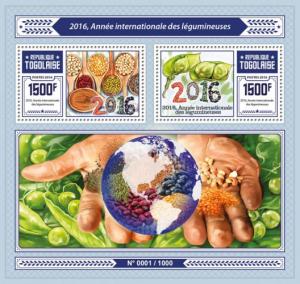 TOGO 2016 SHEET INTERNATIONAL YEAR OF LEGUMES tg16116b