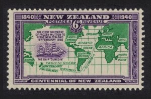 New Zealand Sea route to London British Sovereignty 1940 MH SC#237 SG#621 MI#231