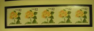 Scott 3054, 32c Yellow Rose, PNC5 #1122, MNH BEAUTY