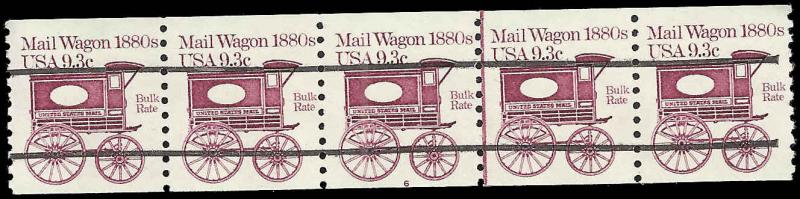 P.N.C. 6 # 1903a MINT NEVER HINGED TRANSPORTATION MAIL WAGON