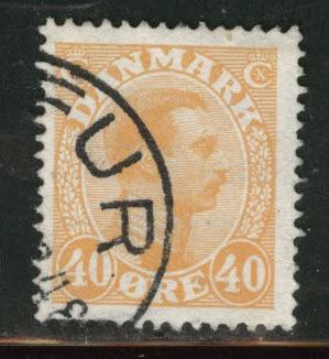 DENMARK  Scott 119 used 1925 stamp