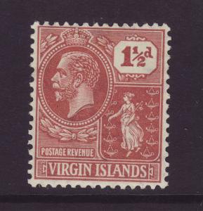 1928 Br Virgin Is 1½d Wmk Script Mint