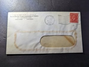 1935 Canada Cover Chatham Ontario Hydro Electric Power Commission of Ontario